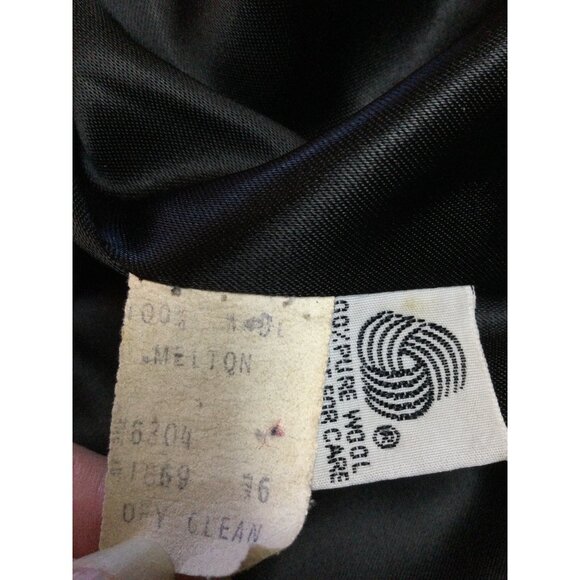 Vintage Danae Womens Double Breasted Black Wool Overcoat Size 6 Old Money - Picture 3 of 7